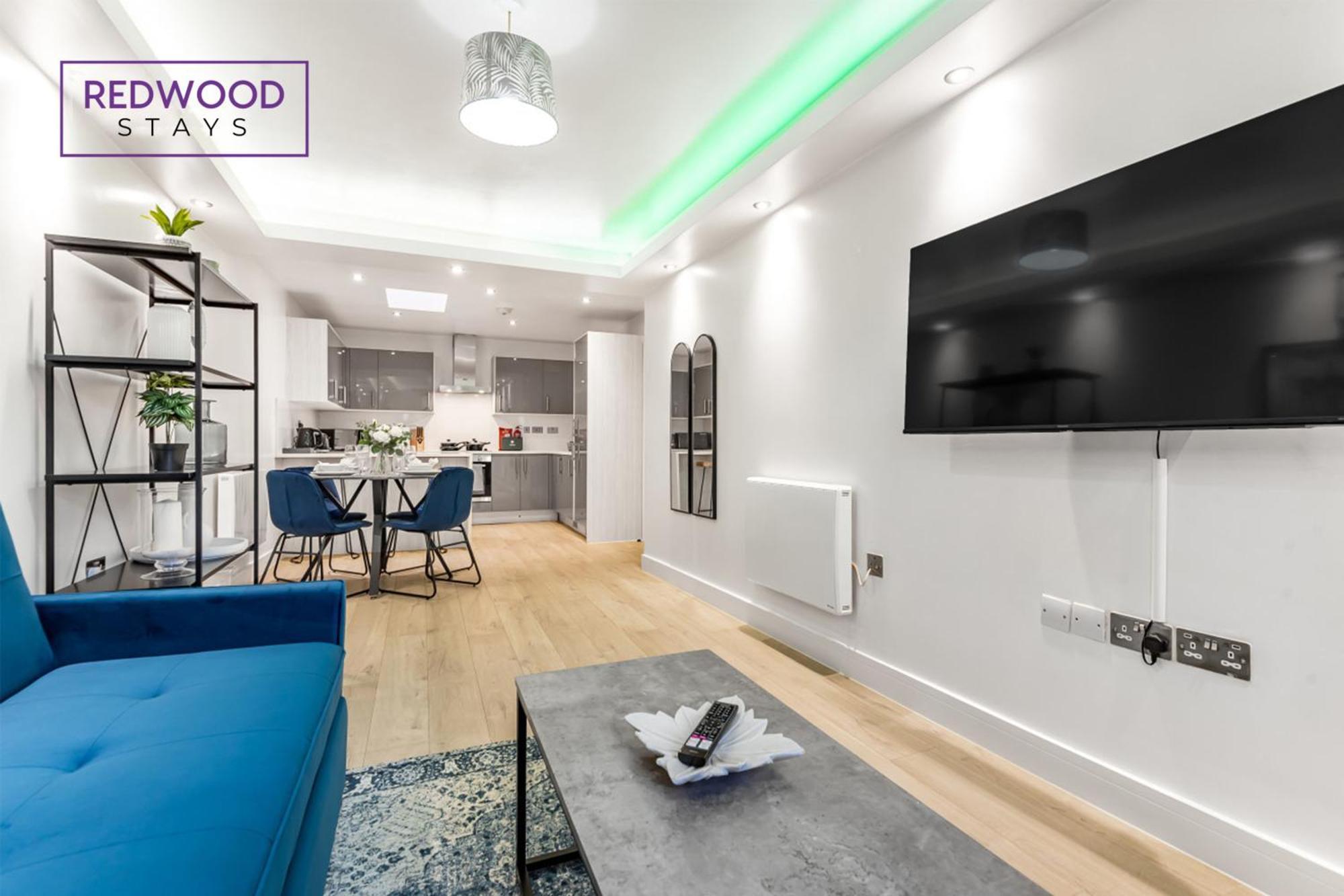 1 Bed 1 Bath Town Center Apartments For Corporates & Contractors, Wifi, Netflix And Parking On Selected Units By Redwood Stays Олдершот Екстер'єр фото