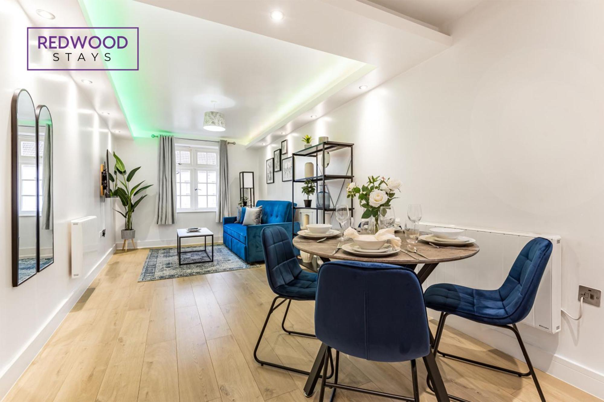 1 Bed 1 Bath Town Center Apartments For Corporates & Contractors, Wifi, Netflix And Parking On Selected Units By Redwood Stays Олдершот Екстер'єр фото